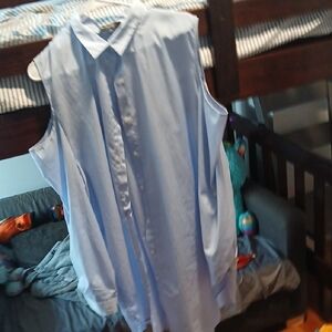 Sleeveless Blue Blazer